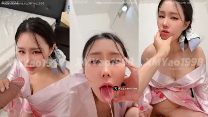 穿和服的老婆等待著老公下班 汐夢瑤